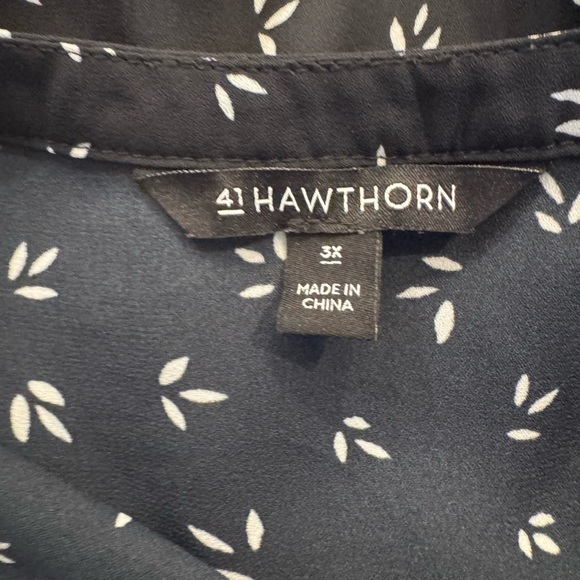 41 Hawthorn EUC Caralia Button Down Blouse Black Size 3x - Picture 5 of 8